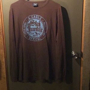 American Eagle Large Long Sleeve Graphic T-Shirt